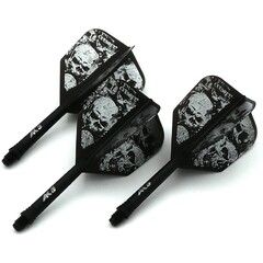 Cuesoul - ROST Integrated Dart Flights - Skeleton Black Shape