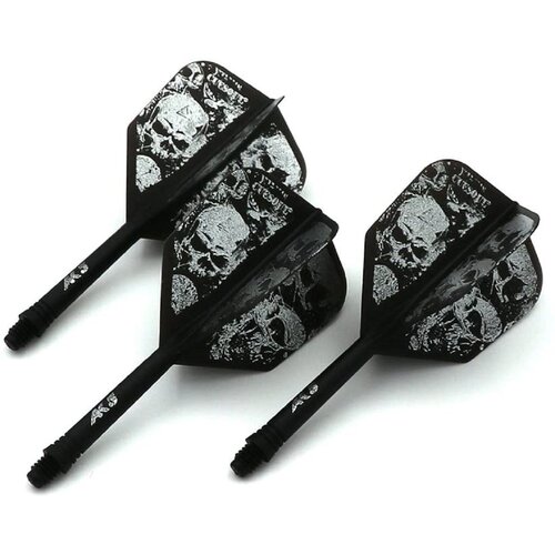 CUESOUL Cuesoul - ROST Integrated Dart Flights - Skeleton Black Shape