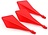 Cuesoul - TRAJ AK8 Integrated Dart Flights - Diamond Shape - Red