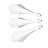 Cuesoul - TRAJ AK8 Integrated Dart Flights - Diamond Shape - White