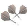 CUESOUL Cuesoul - ROST T19 Integrated Dart Flights - Standard Shape - Clear Grey