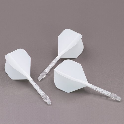 CUESOUL Cuesoul - ROST T19 Integrated Dart Flights - Standard Shape - Clear White