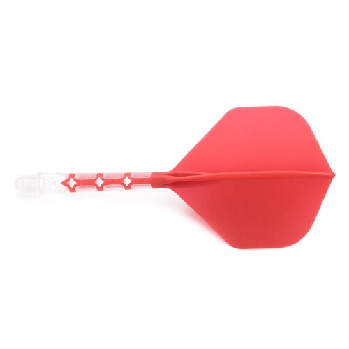 CUESOUL Cuesoul - ROST T19 Integrated Dart Flights - Standard Shape - Clear Red