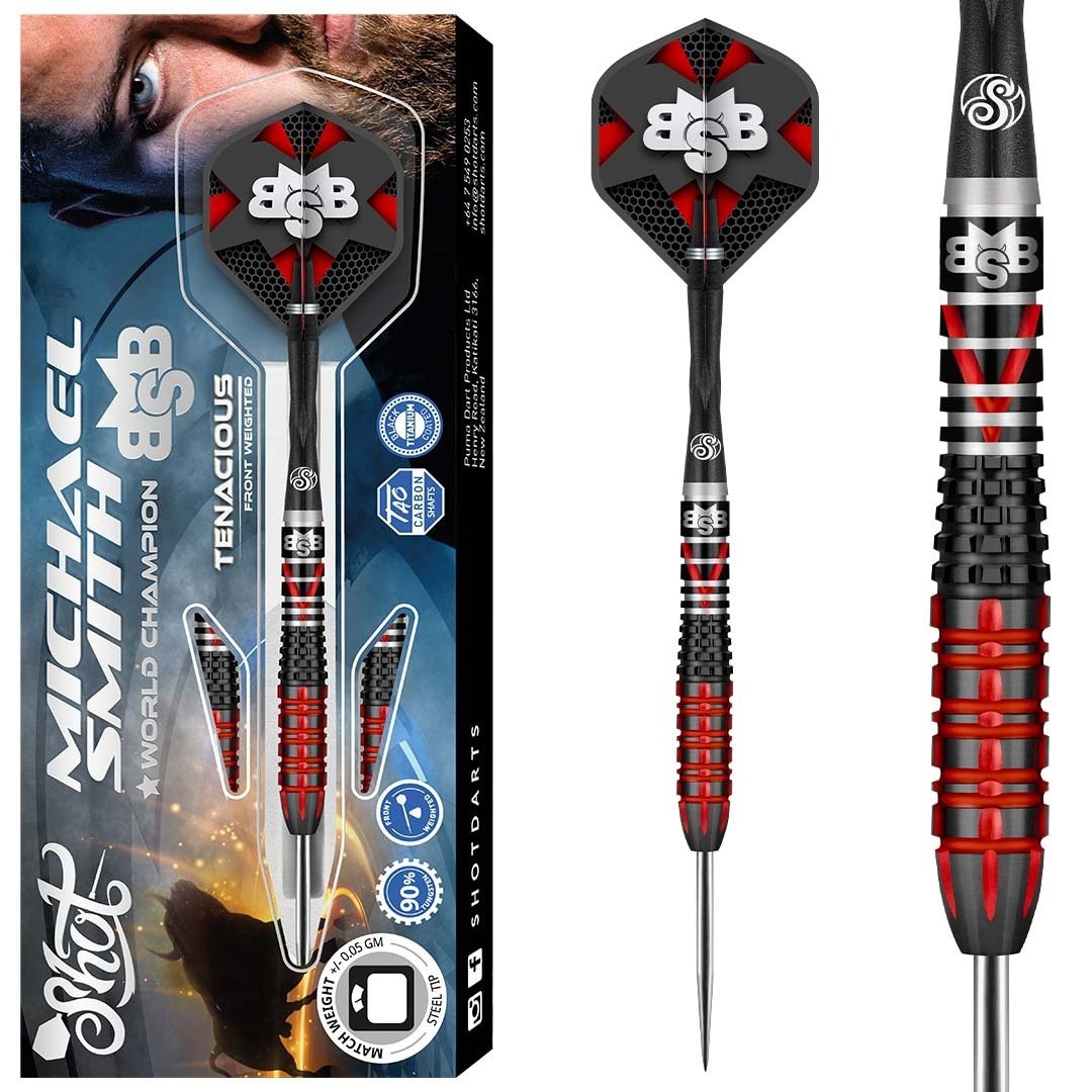 Lotki Shot Michael Smith Tenacious 90% - Dartshopper.pl