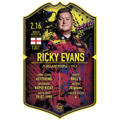 Ultimate Darts Card Ricky Evans