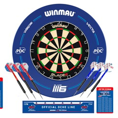 Winmau Blade 6 + PDC Opona ochronna Blue zestaw