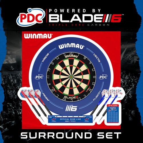 Winmau Winmau Blade 6 + PDC Opona ochronna Blue zestaw