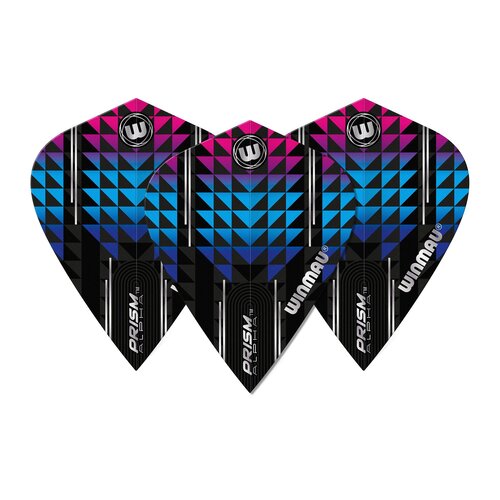 Winmau Piórka Winmau Prism Alpha Kite Black/Blue