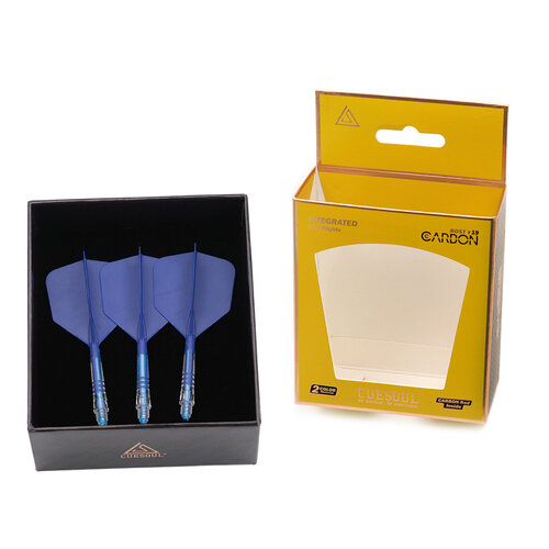 CUESOUL Cuesoul ROST T19 Integrated Dart Flights Big Wing Carbon Blue