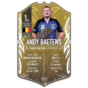 Ultimate Darts Card Andy Baetens WC