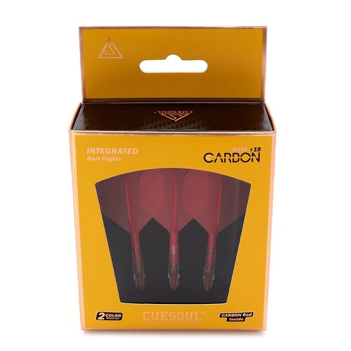 CUESOUL Cuesoul ROST T19 Integrated Dart Flights Big Standard Wing Carbon Red