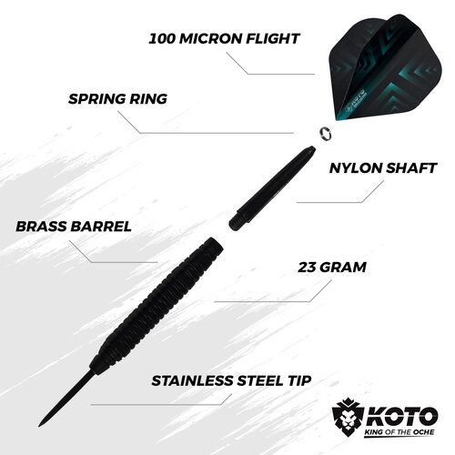 KOTO KOTO King Pro + Opona ochronna + KOTO Accessory Kit Steeltip Black 90 sztuk