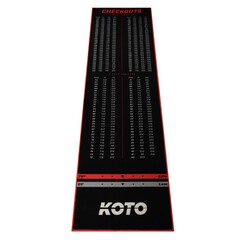 Mata do Darta KOTO Dywan Checkout Czerwony 285 x 60cm