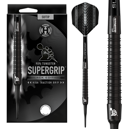 Harrows Lotki Soft Harrows Supergrip Black 90%