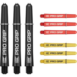 Shafty Target Pro Grip 3 Set Black Red Yellow
