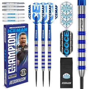 Lotki Red Dragon Gerwyn Price Iceman Cool Blue Series 80% Ekskluzywna Edycja Dartshopper