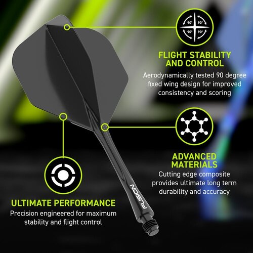Winmau Winmau Fusion Solid Black NO6