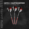 KOTO Lotki KOTO Tribute Silver & Red Tungsten Look