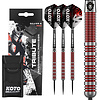 KOTO Lotki KOTO Tribute Silver & Red Tungsten Look
