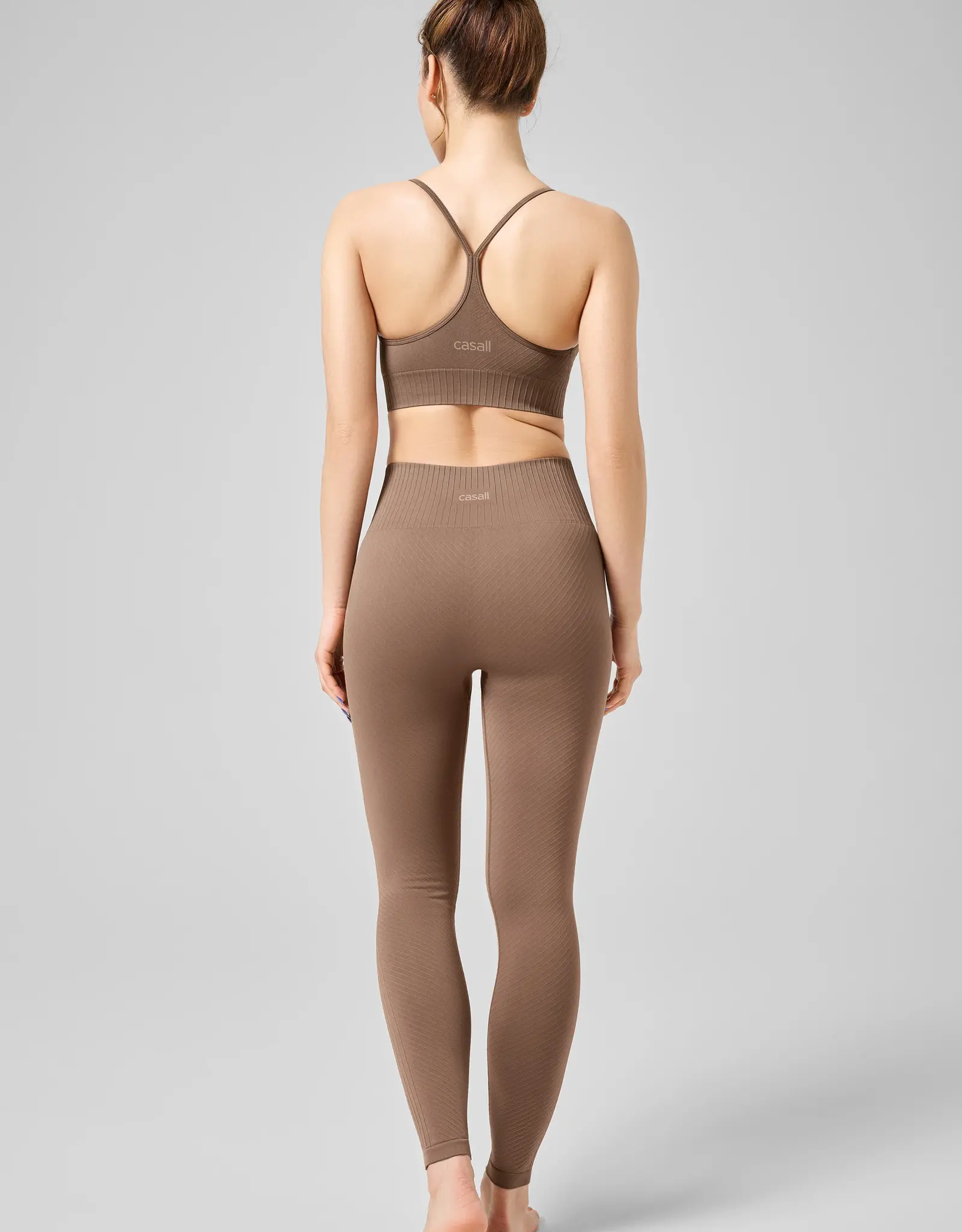 Casall seamless graphical rib high waist tights