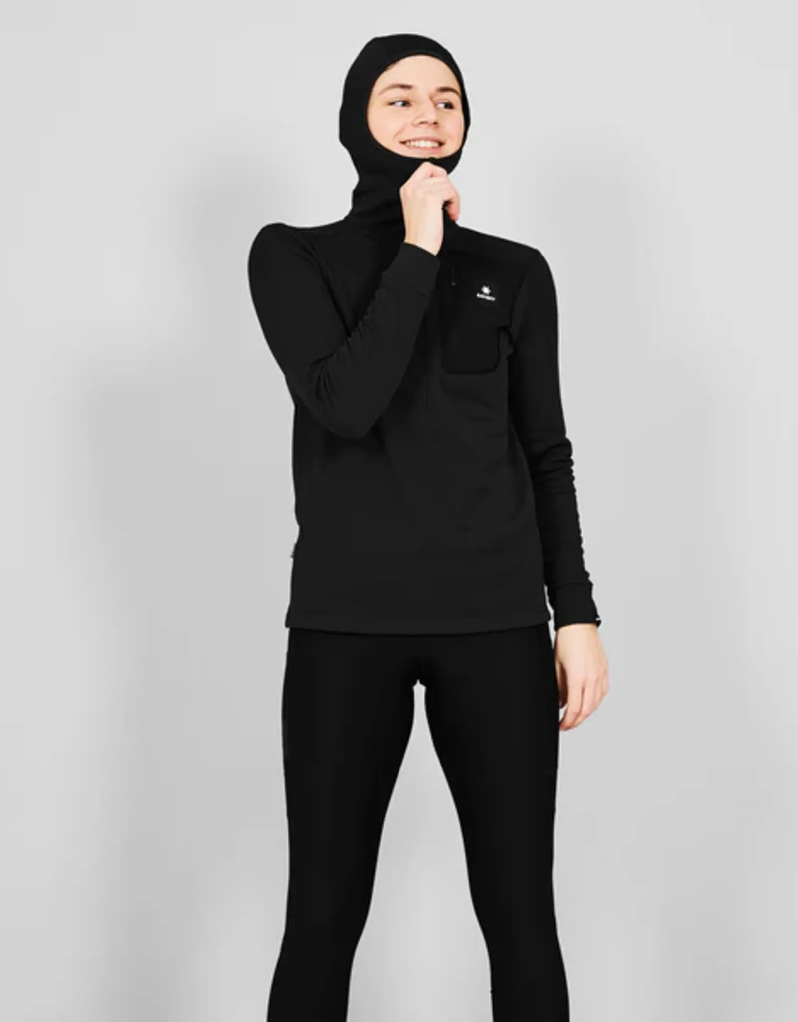 Saysky W combat half zip fleece hoodie