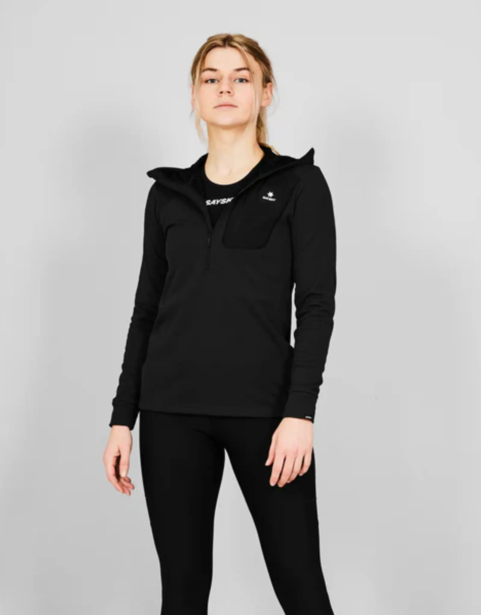 Saysky W combat half zip fleece hoodie