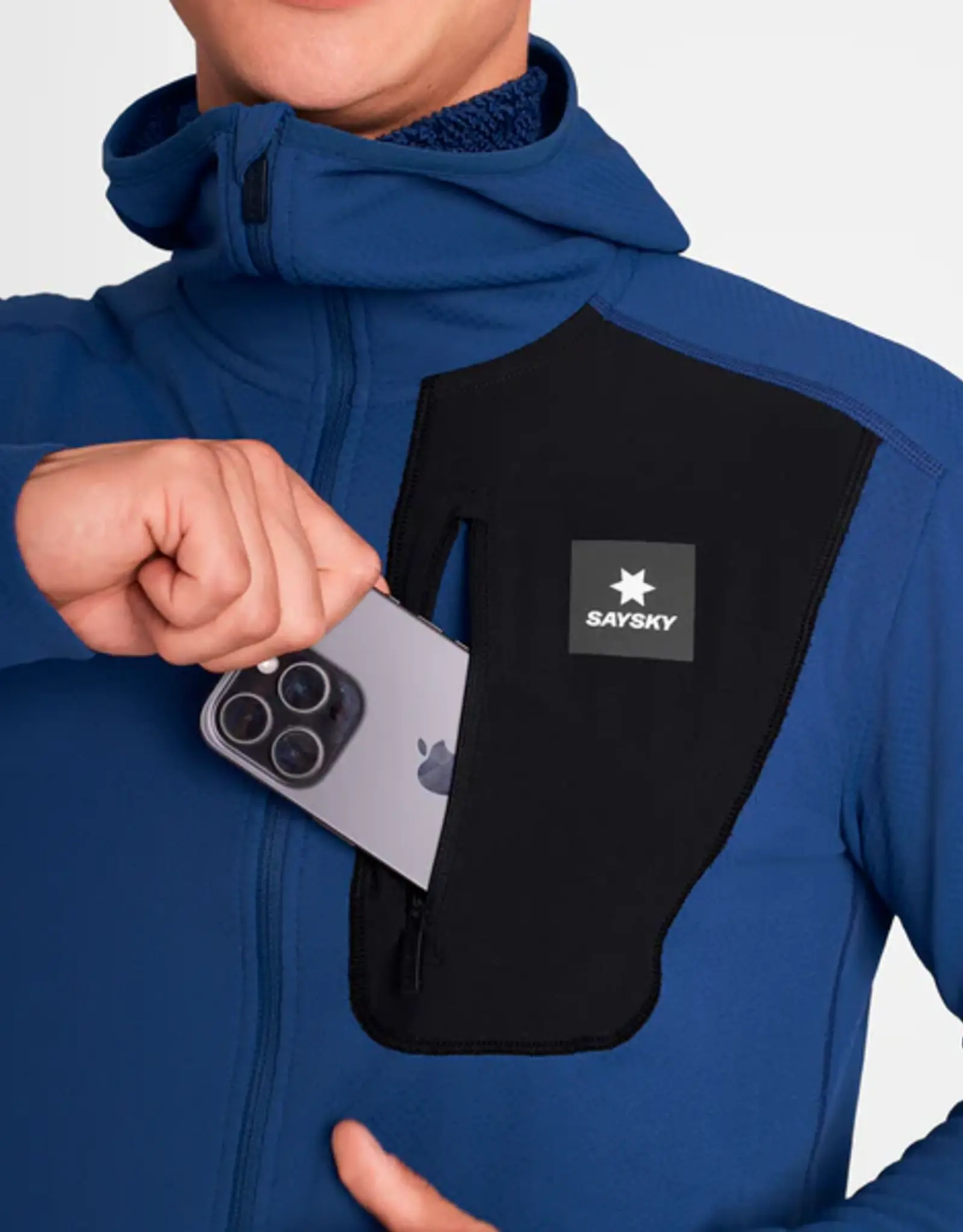 Saysky Combat half zip fleece hoodie