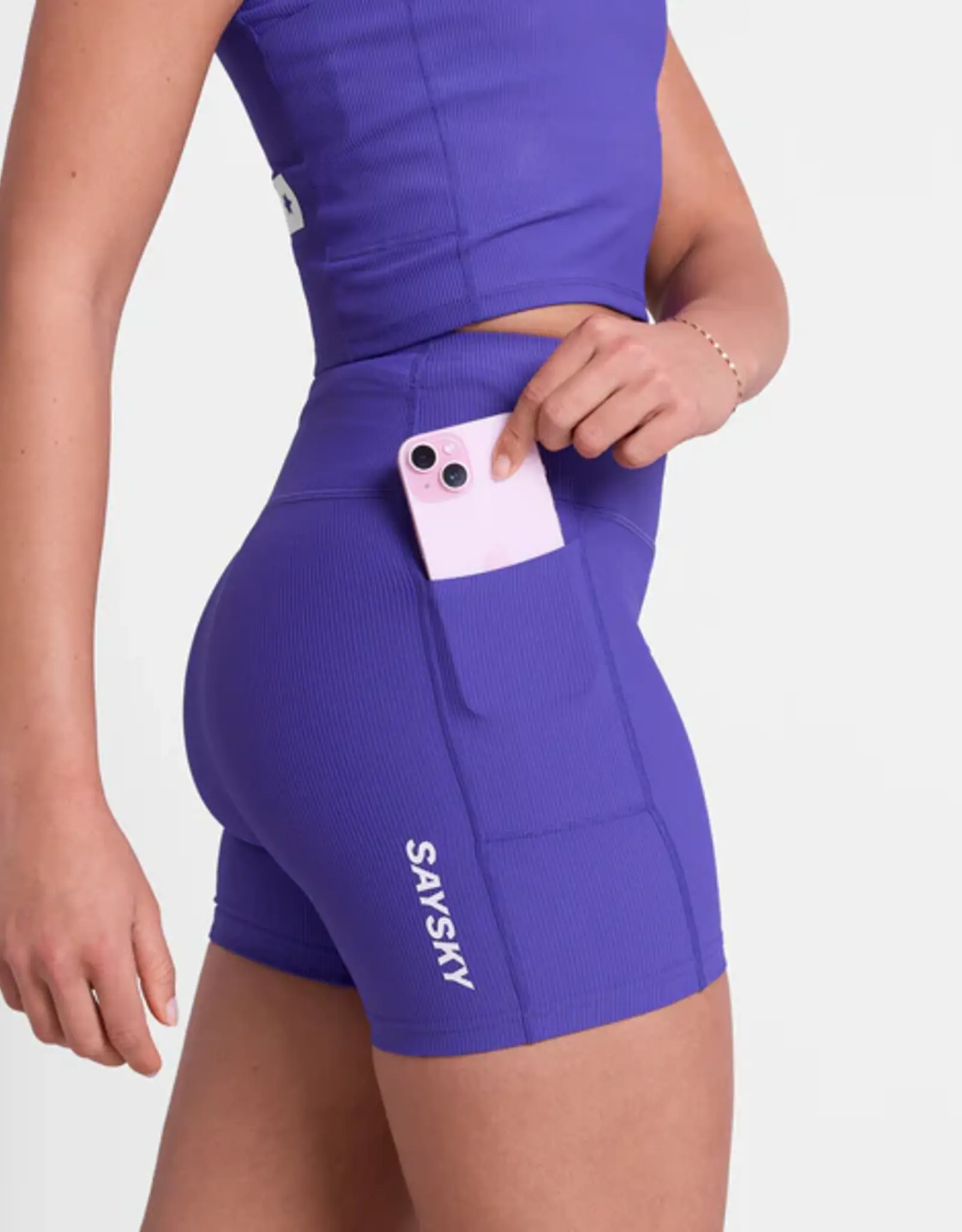 Saysky W combat + rib short tights 4"