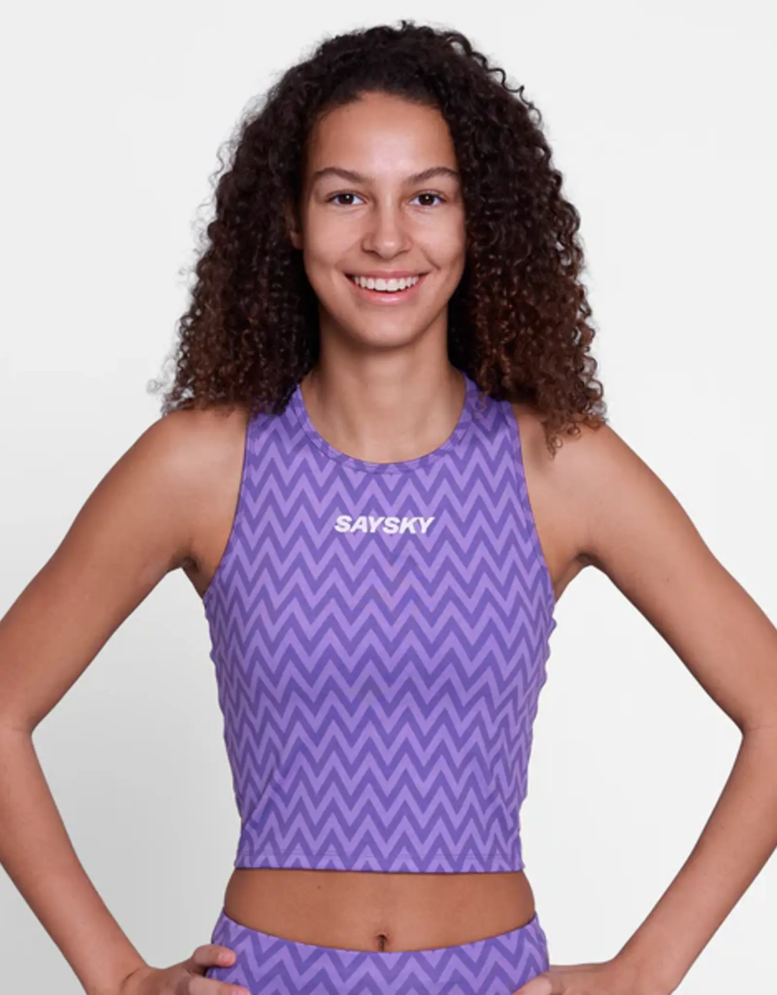Saysky W Zigzag combat Crop Top