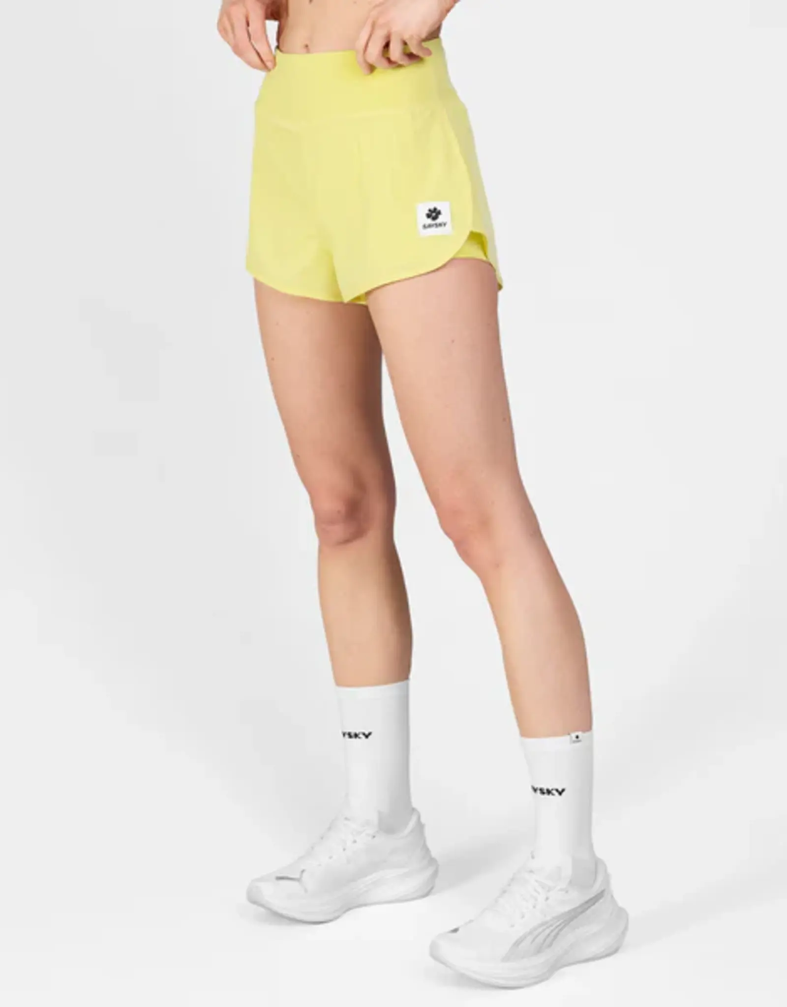 Saysky W Flower Pace shorts 3" yellow