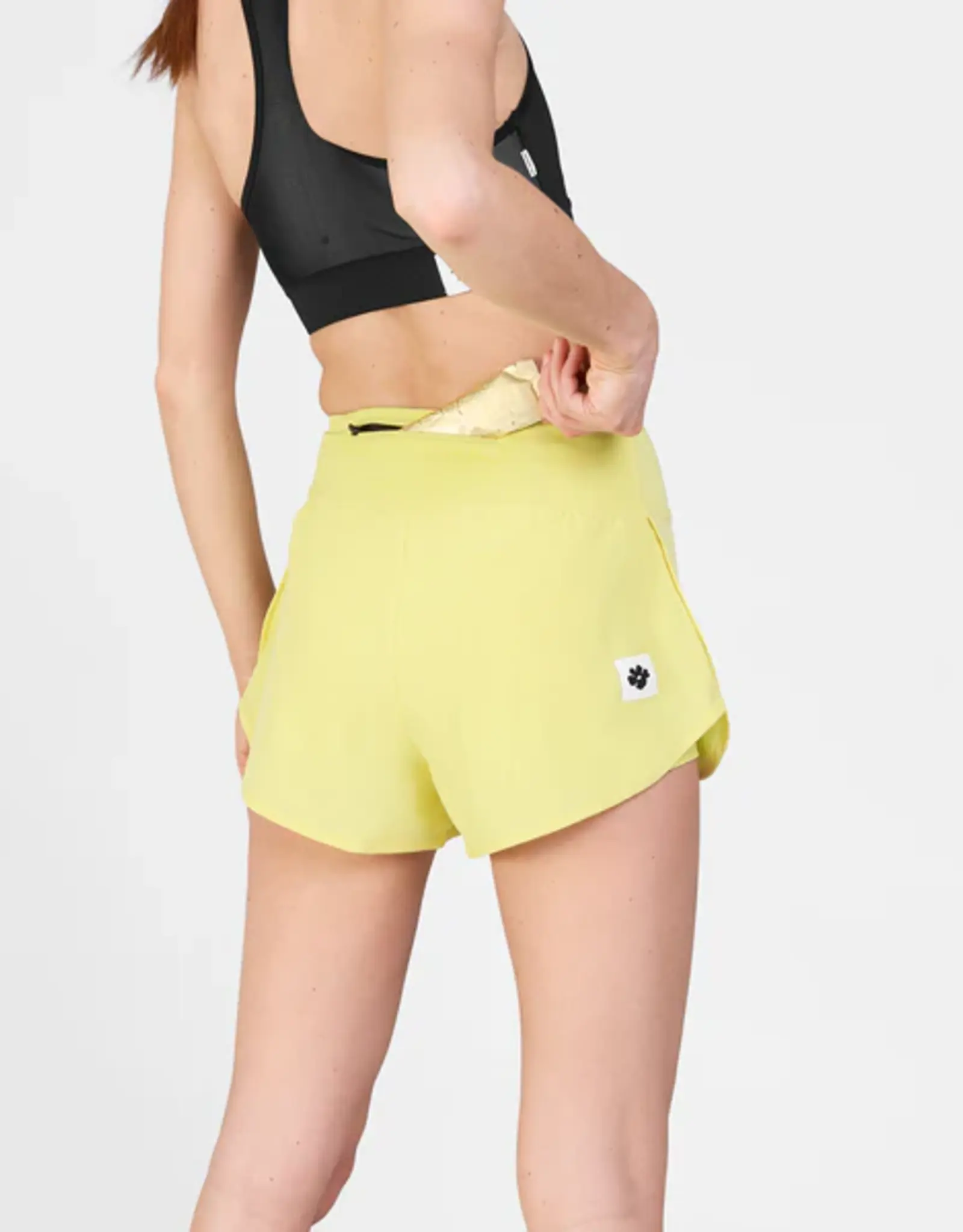 Saysky W Flower Pace shorts 3" yellow