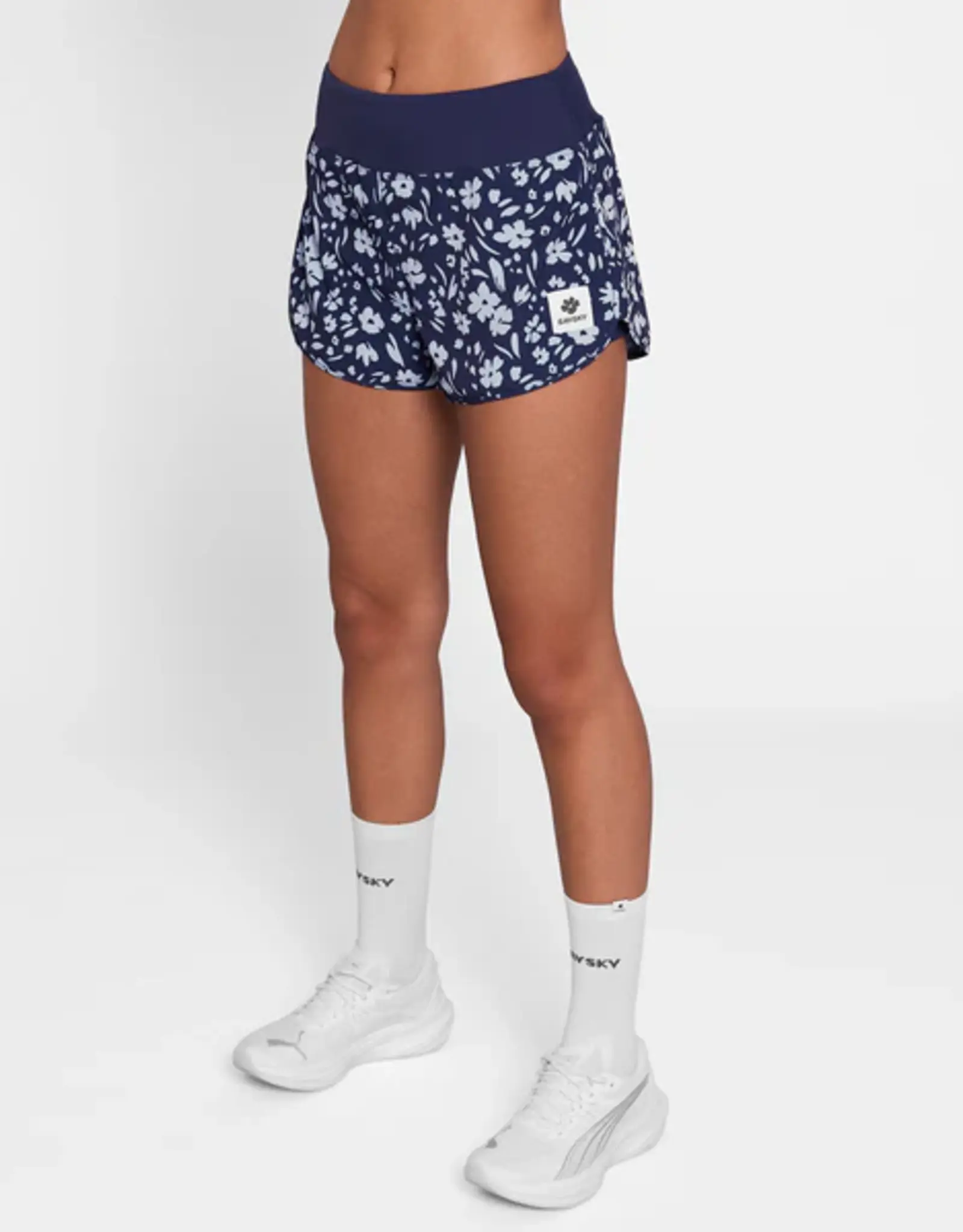 Saysky W Flower Pace Shorts 3" (Blue Flower)