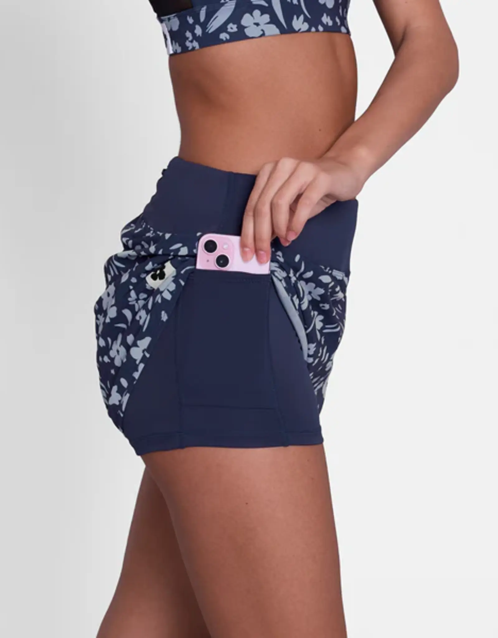 Saysky W Flower Pace Shorts 3" (Blue Flower)