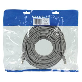 Valueline UTP CAT5E netwerkkabel grijs 20 meter