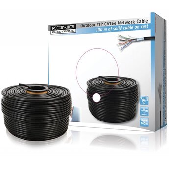 König FTP CAT 5e kabel voor buitengebruik per meter