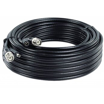 König Camera coax kabel RG59 + DC voeding 20,0 m