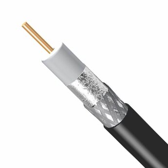 König Coax-kabel RG59 en DC-voeding op haspel van 100 m