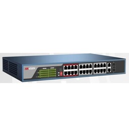 Hikvision DS-3E0326P-E, 24 PoE poorten, 250meter PoE bereik