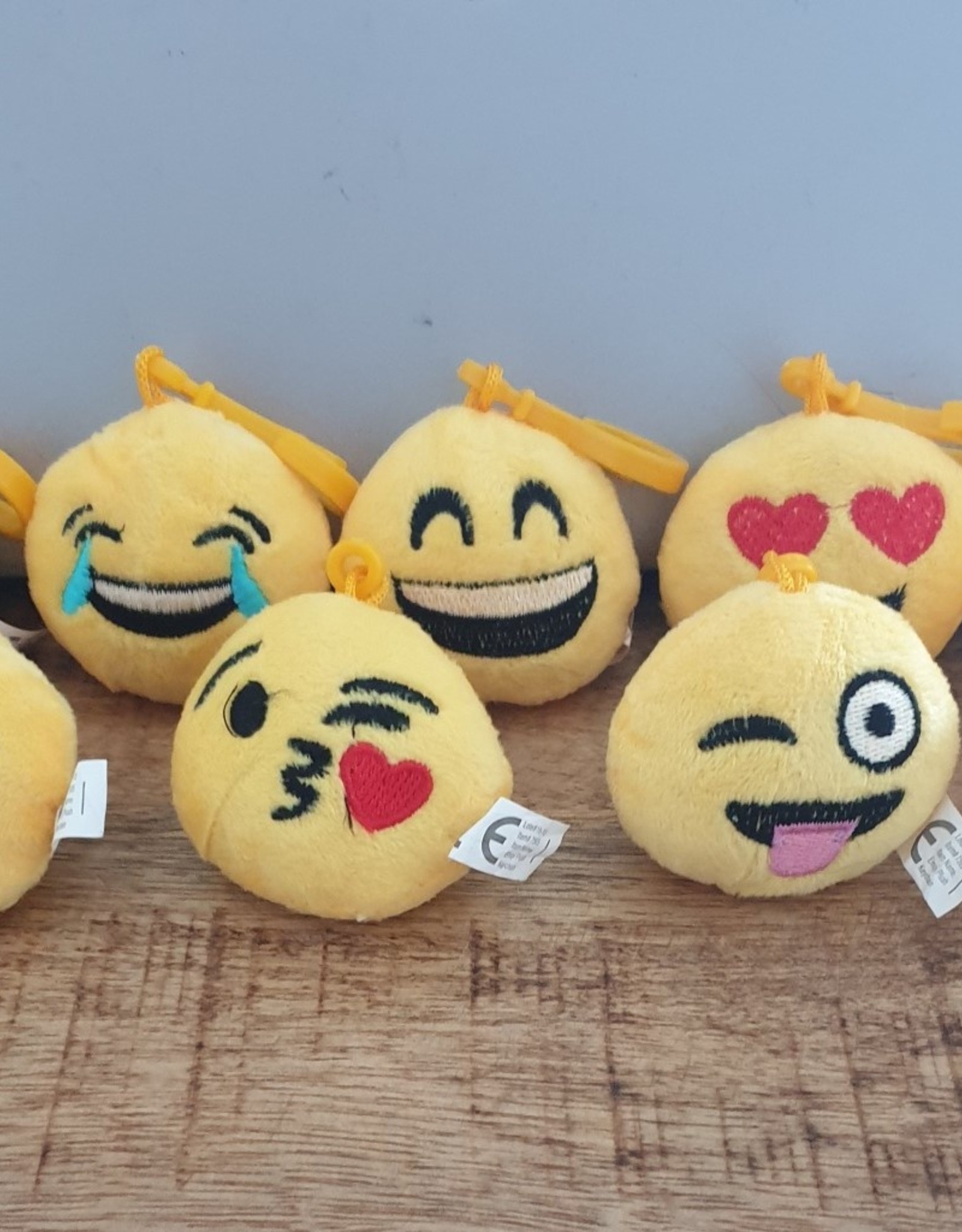 Emoji soft toy clip