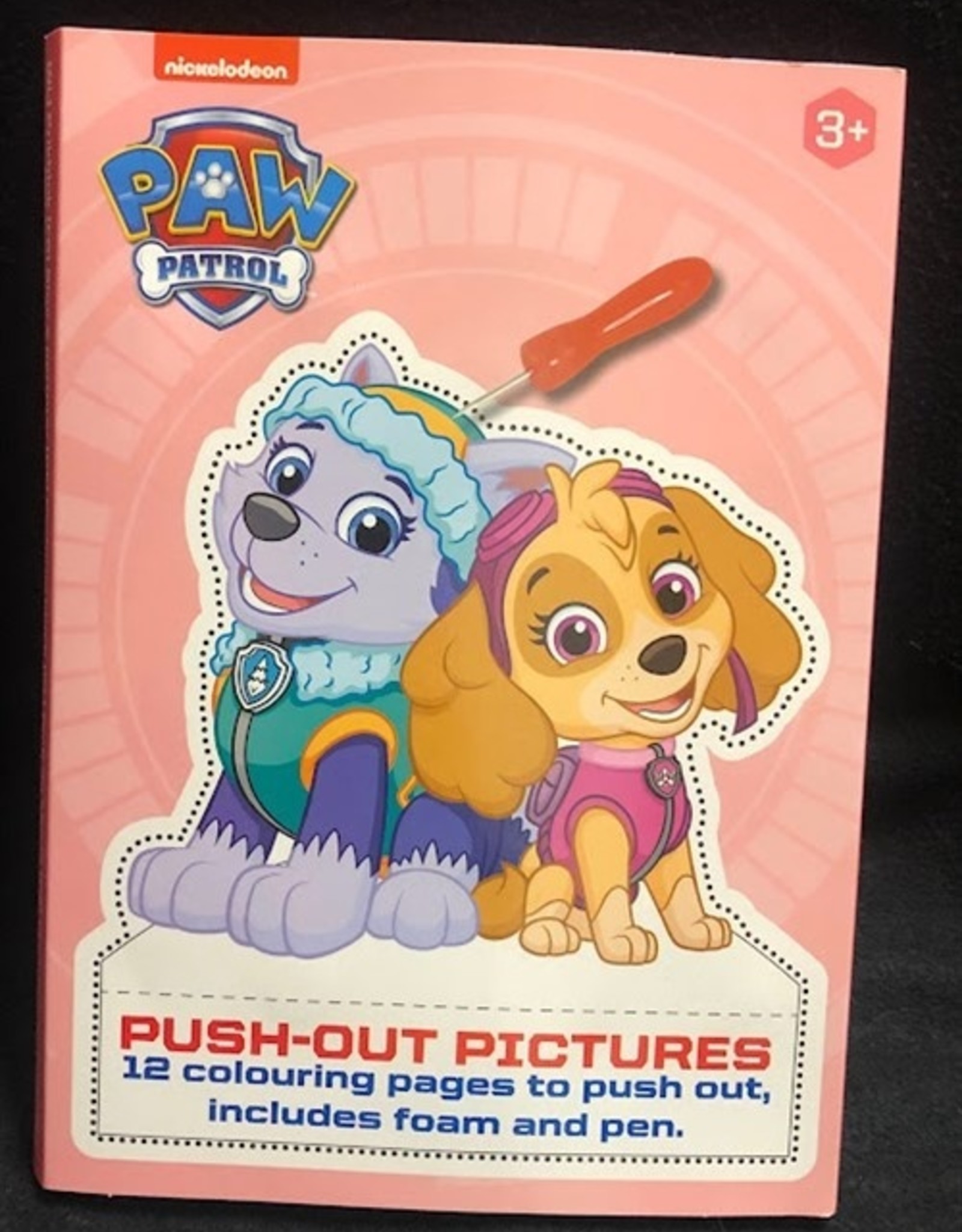 Paw Patrol kleur- en prikblok (roze)