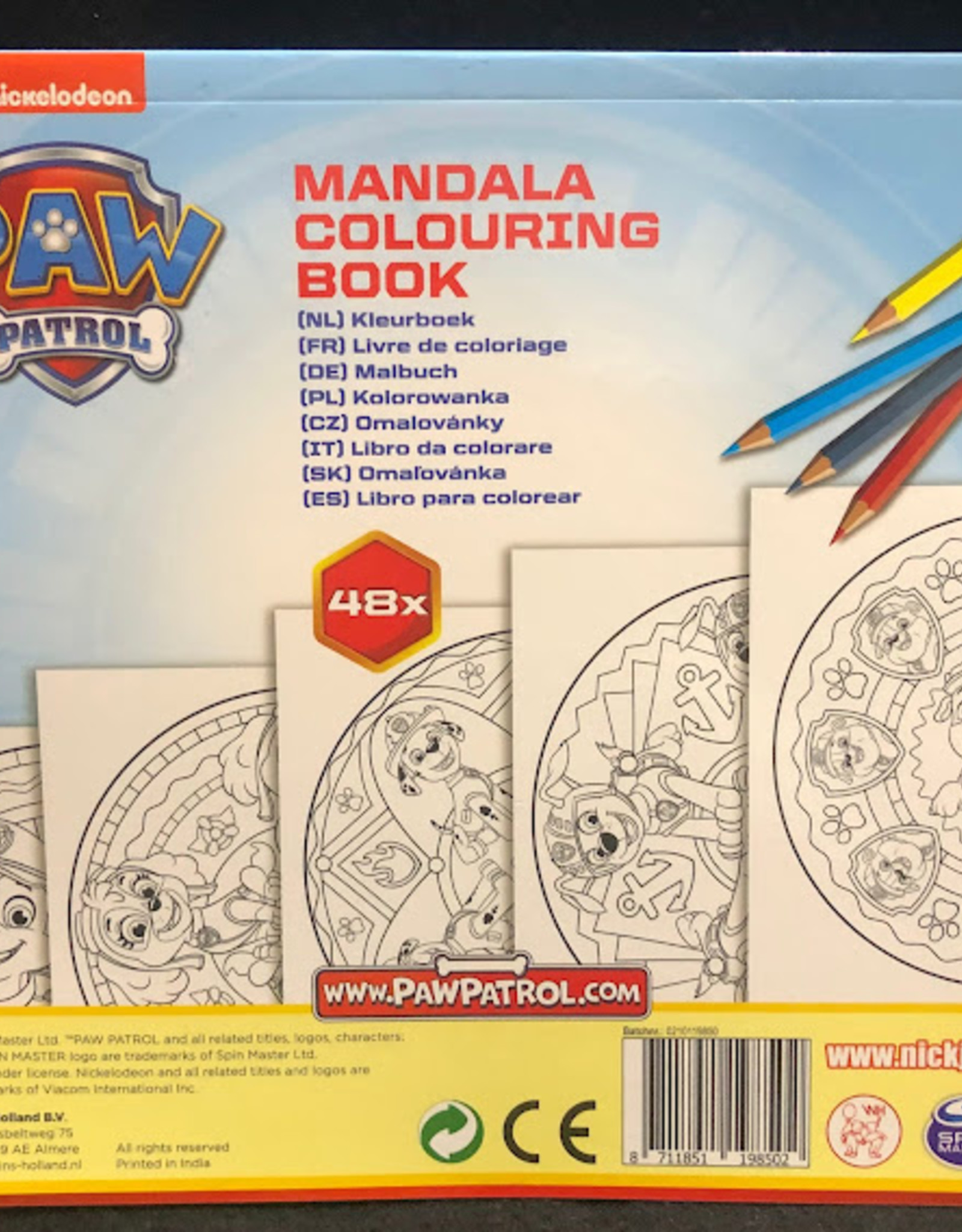 Paw Patrol mandala kleurboek