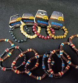 houten  geluks armbandjes