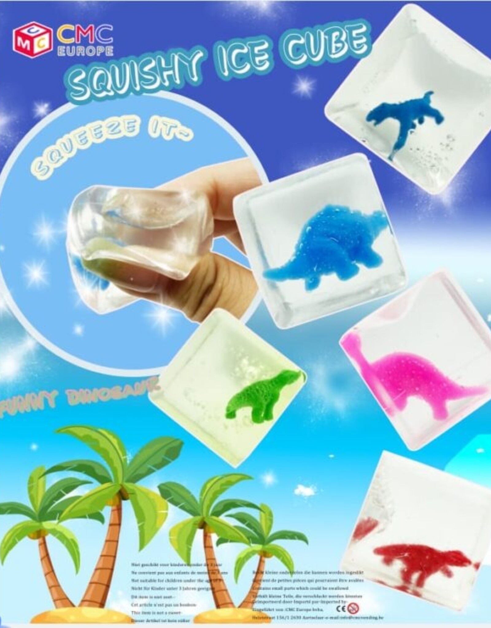 Dino,s in Squishy Ice Cube