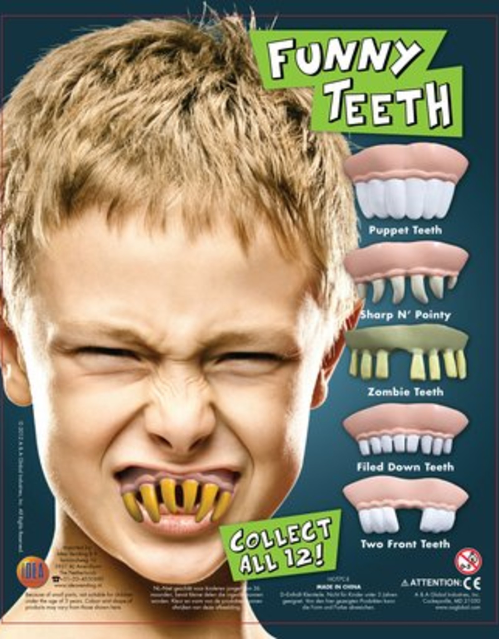 Funny teeth (Dwayne) in 50 mm capsule