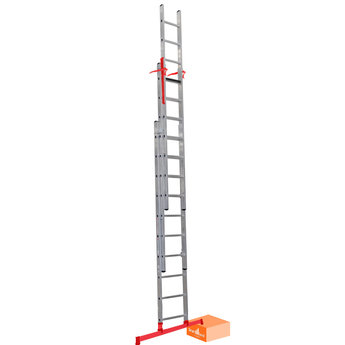Smart Level 3 delige ladder Smart Level en Top Safe 3 x 8 | werkhoogte 6,3 m.