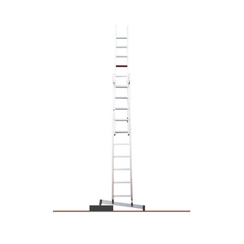 Smart Level 2 delige ladder Smart Level 2 x10 | werkhoogte 5,5 m.