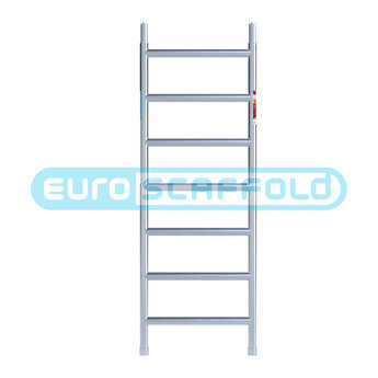 Euroscaffold Rolsteiger Voorloopleuning Enkel 75 x 190 x 4,2 meter werkhoogte met lichtgewicht platform