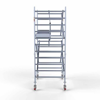 Euroscaffold Rolsteiger Professional Voorloopleuning Enkel 135 x 190 x 4,2 meter werkhoogte met lichtgewicht platform