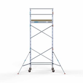 Euroscaffold Actie: Rolsteiger Basis 90 x 190 x 6,2 meter werkhoogte met extra platform