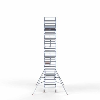 Euroscaffold Rolsteiger Professional 135x305 9,2m werkhoogte carbon vloer dubbele voorloopleuning